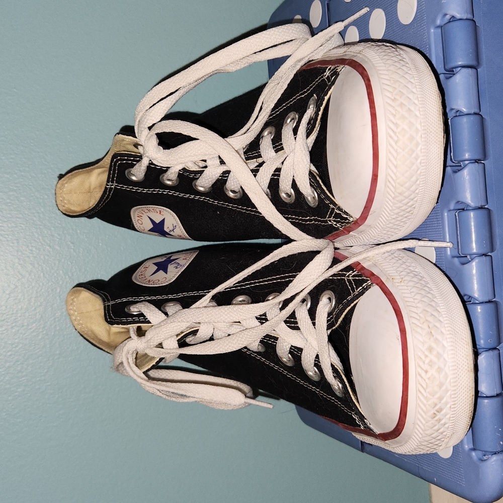 Chuck Taylor All Star Mid Lux Hidden Heel Women's 9.5 black shoe